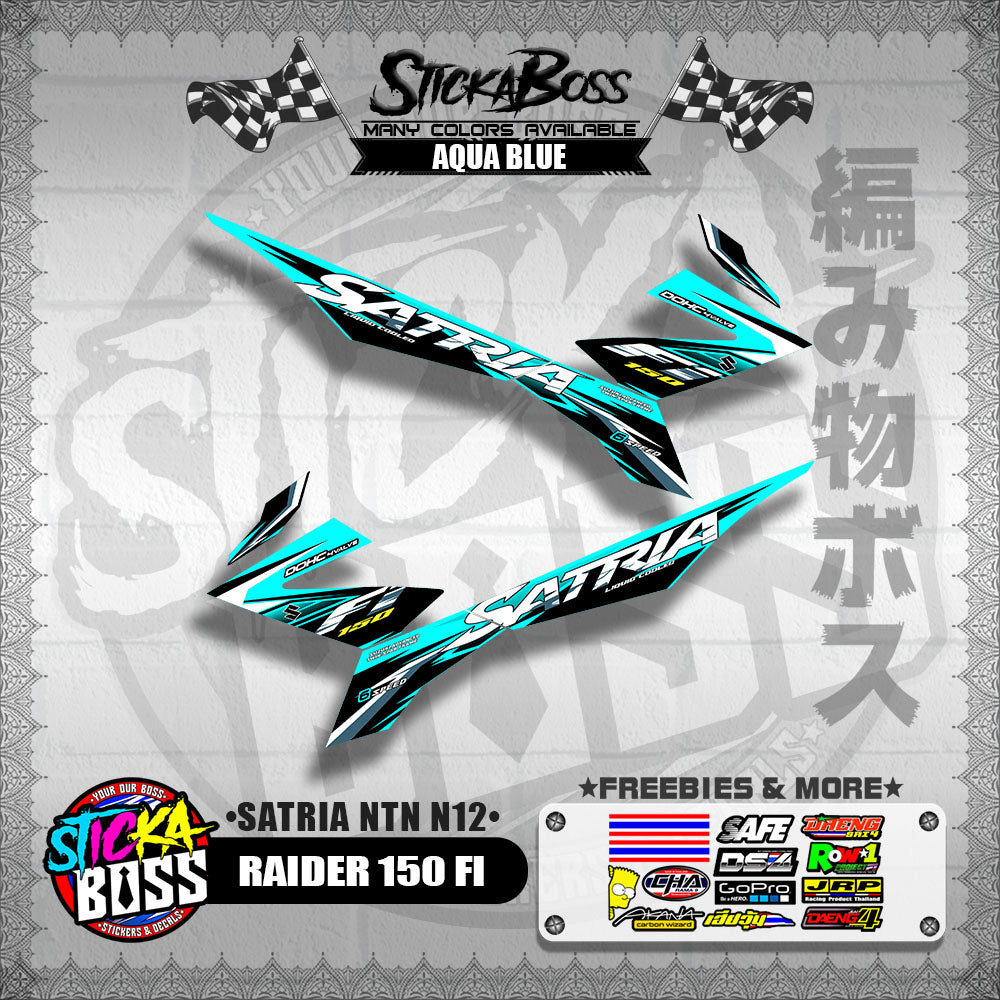 RAIDER 150 FI DECALS ( SATRIA NTN N12 )【WITH FREEBIES】