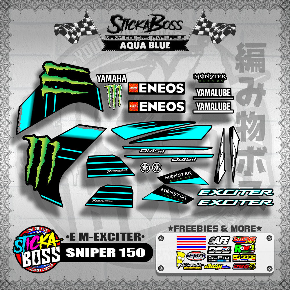 SNIPER 150 DECALS ( E M-EXCITER )【WITH FREEBIES】