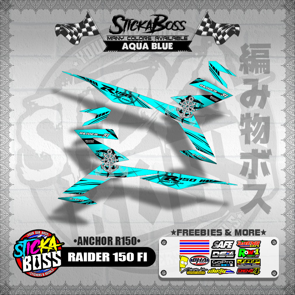 RAIDER 150 FI DECALS ( ANCHOR R150 )【WITH FREEBIES】