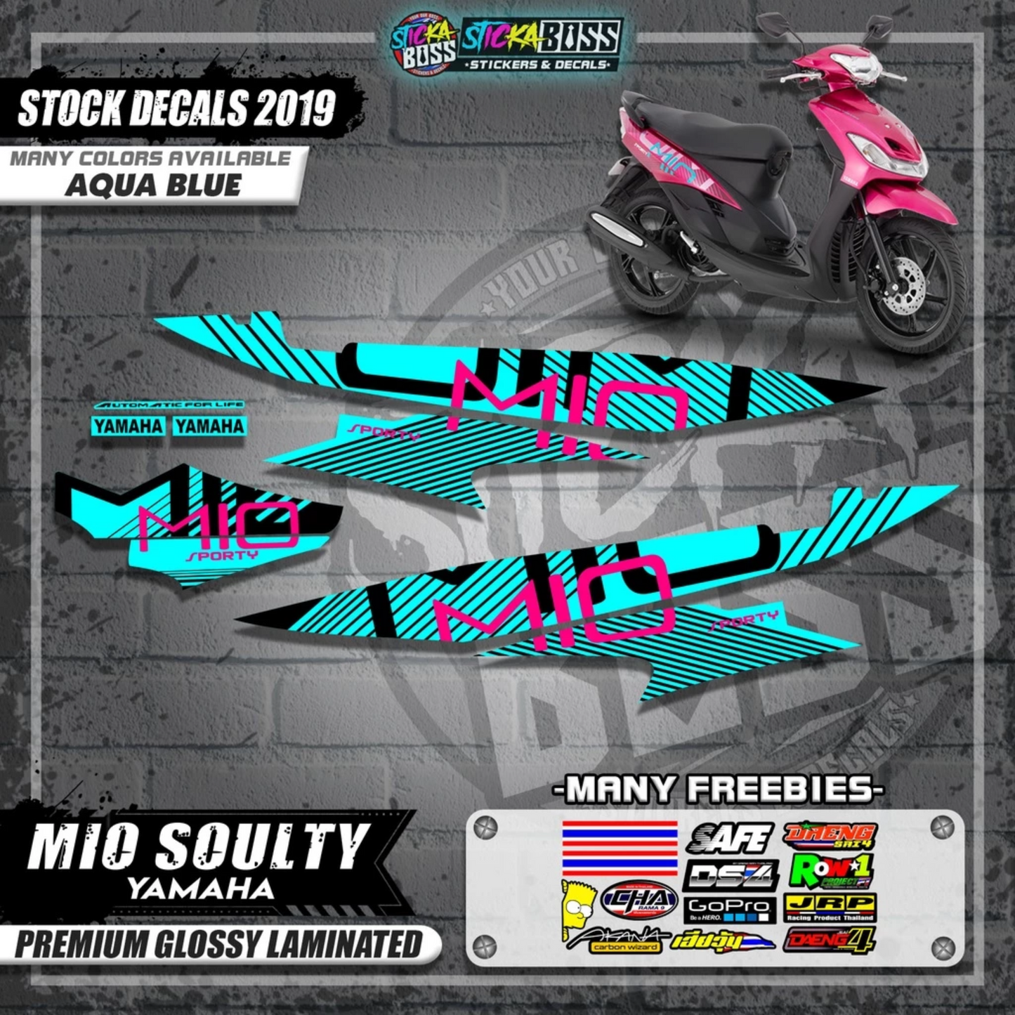 Mio Soulty Stock Decals ( 2019 Design )【WITH FREEBIES】