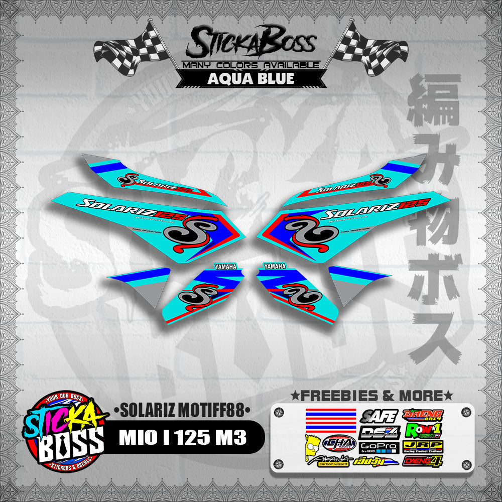 MIO I 125 M3 DECALS ( SOLARIZ MOTIFF88 )【WITH FREEBIES】