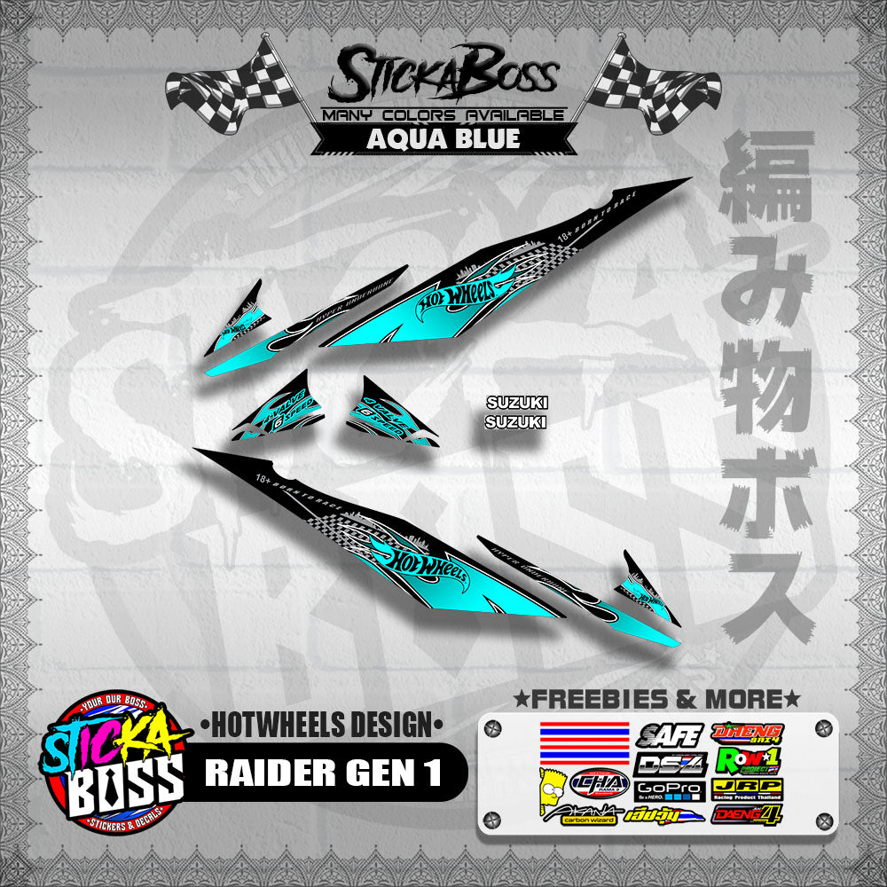 RAIDER GEN 1 DECALS ( HOTWHEELS DESIGN )【WITH FREEBIES】