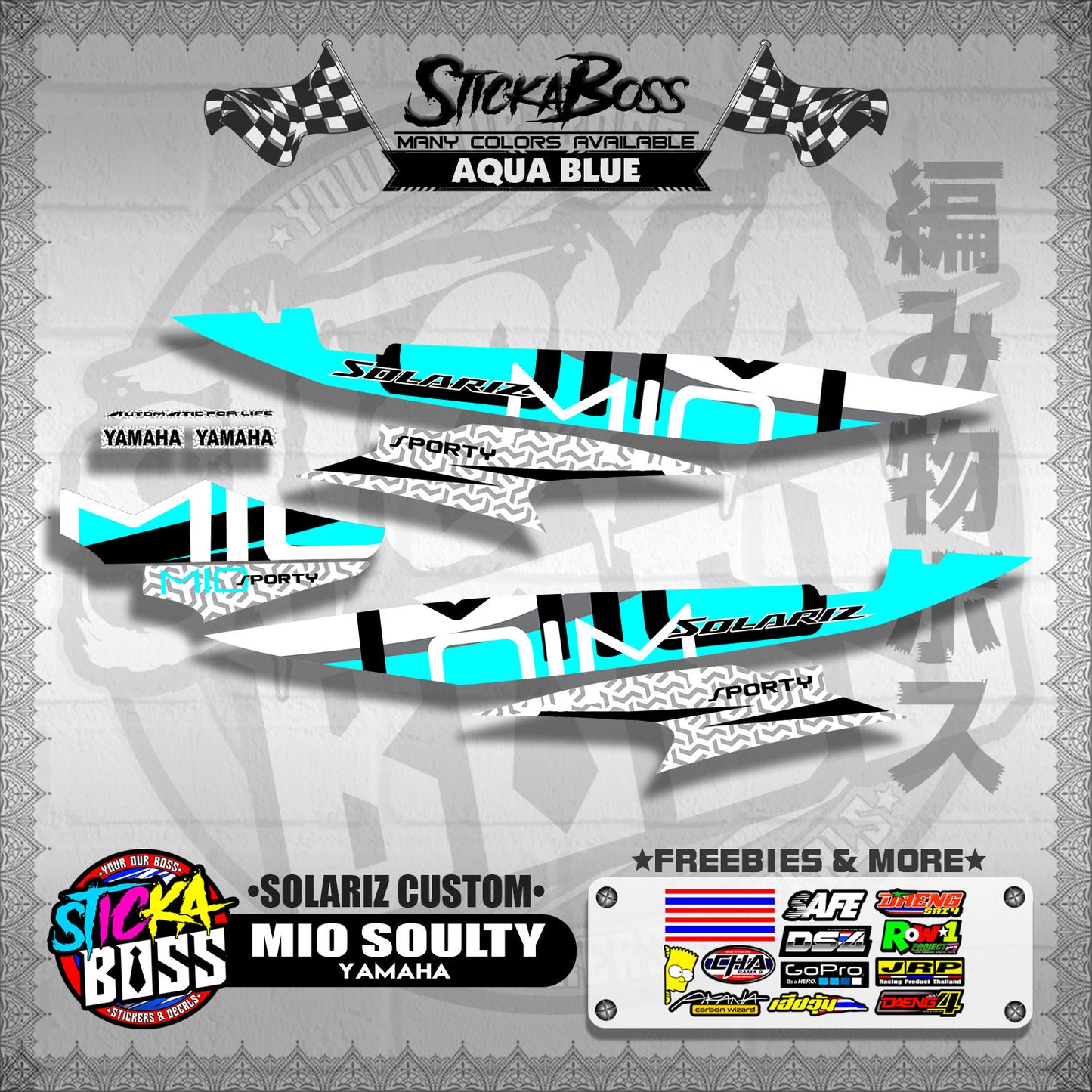 MIO SOULTY DECALS ( SOLARIZ CUSTOM )【WITH FREEBIES】