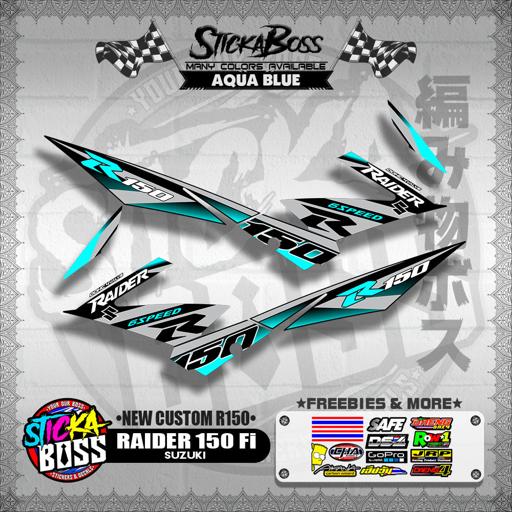 RAIDER 150 Fi DECALS ( NEW CUSTOM R150 )【WITH FREEBIES】