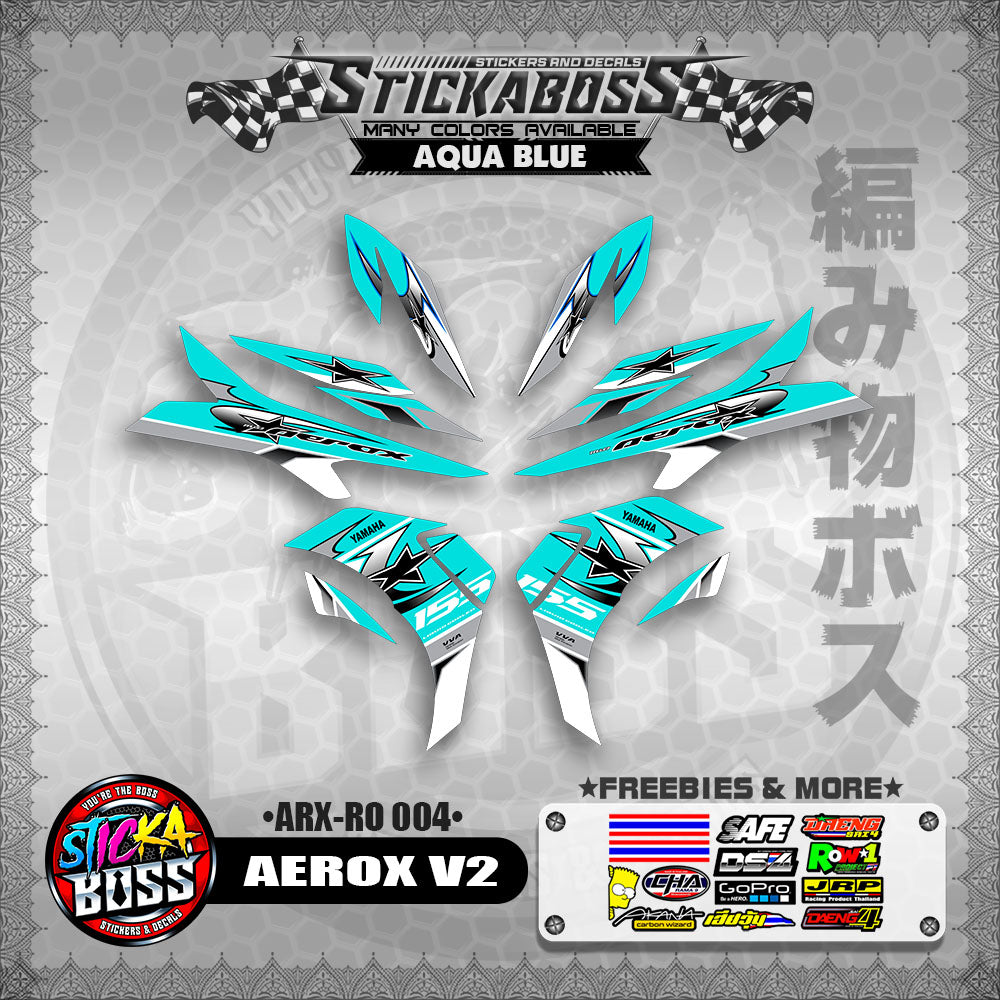 AEROX V2 INDO CONCEPT STICKER DECALS (ARX-RO 004)【WITH FREEBIES】