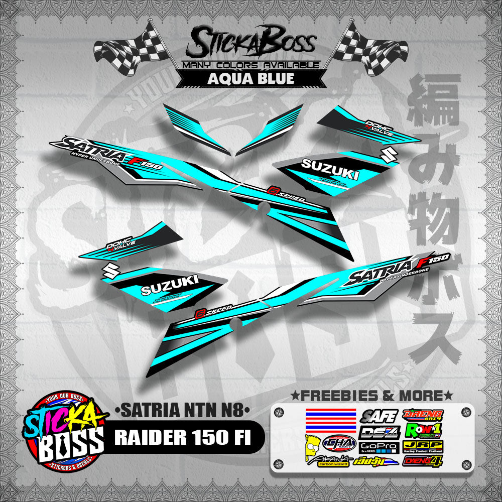 RAIDER 150 FI DECALS ( SATRIA NTN N8 )【WITH FREEBIES】