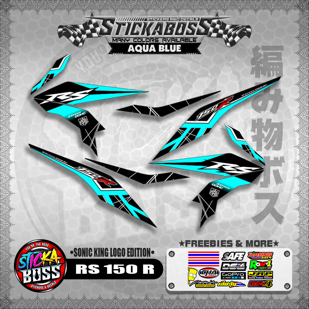 RS 150 R STICKER DECALS ( SONIC KING LOGO EDITION )【WITH FREEBIES】
