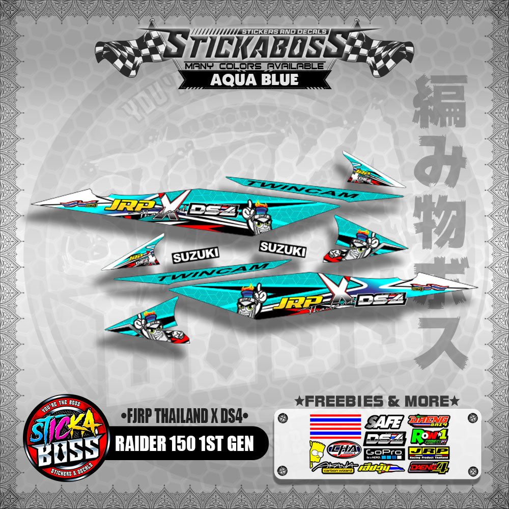 RAIDER 150 1ST GEN DECALS ( JRP THAILAND X DS4 )【WITH FREEBIES】