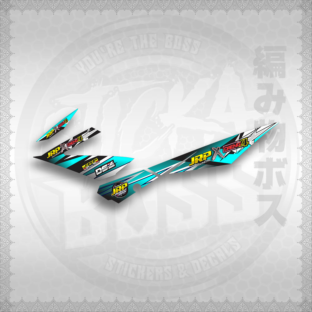 STICKER DECALS for Raider 150 Fi (RFIJRXDA) By STICKABOSS (SOFIE LAMINATED)