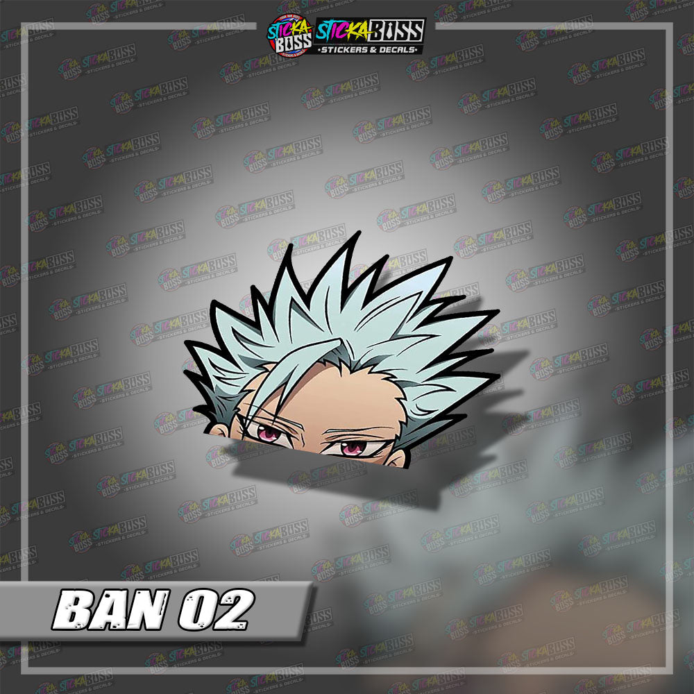 SEVEN DEADLY SINS | ANIME PEEKER STICKER【VINYL PRINTED】( LAMINATED / WATERPROOF )