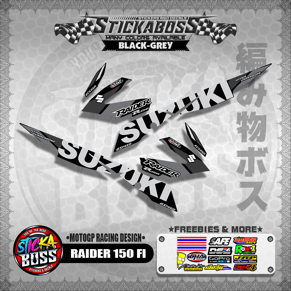 RAIDER 150 FI DECALS ( MOTOGP RACING DESIGN )【WITH FREEBIES】