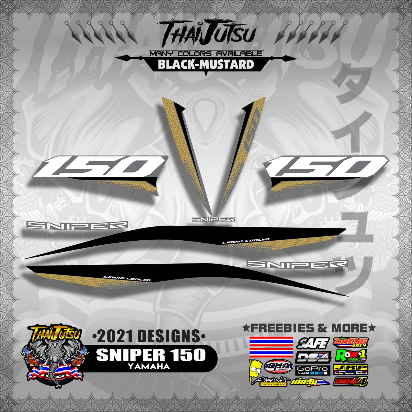 SNIPER 150 DECALS ( 2021 DESIGNS )【WITH FREEBIES】