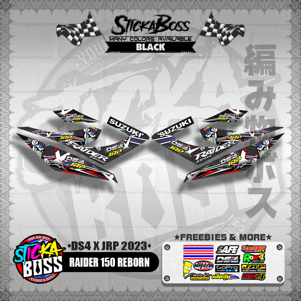 RAIDER 150 REBORN DECALS ( DS4 X JRP 2023 )【WITH FREEBIES】
