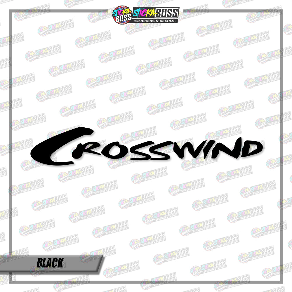 CROSSWIND (VINYL CUT-OUT STICKER DECALS )【Stickaboss】