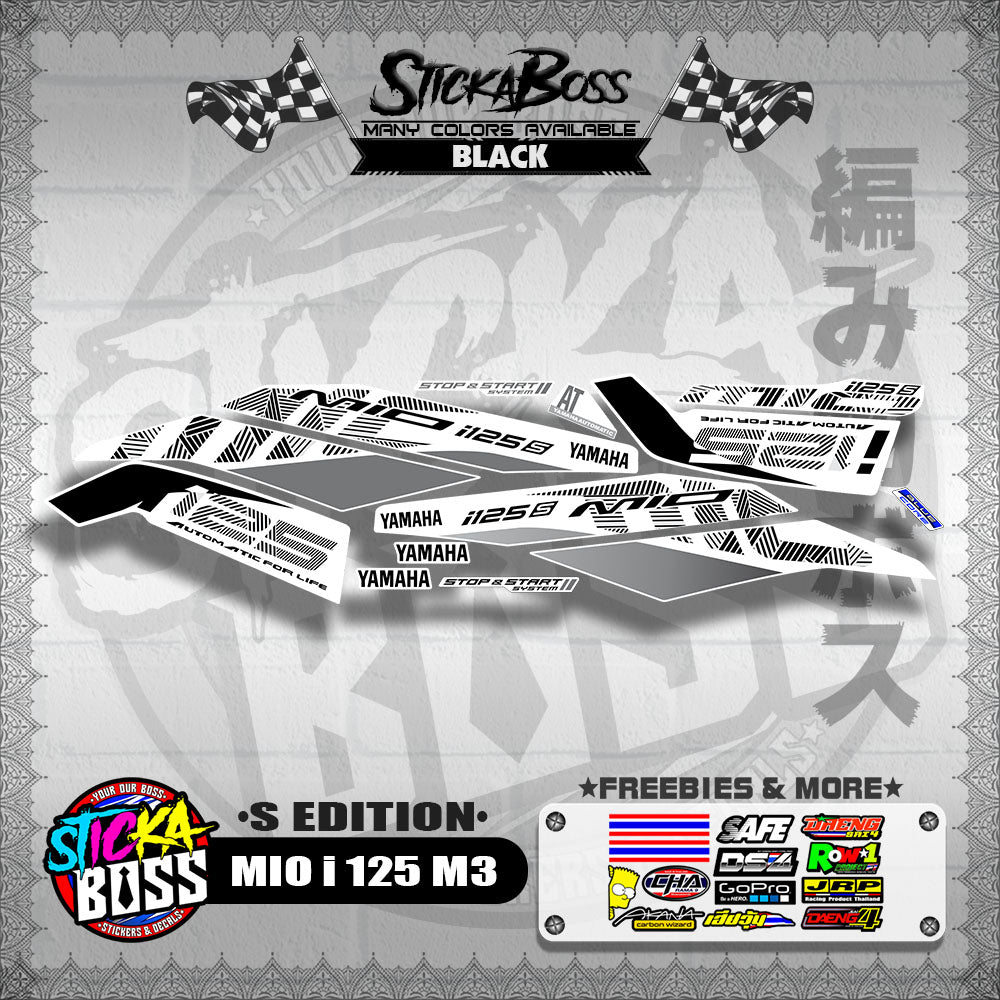 MIO i 125 M3 DECALS ( S EDITION )【WITH FREEBIES】