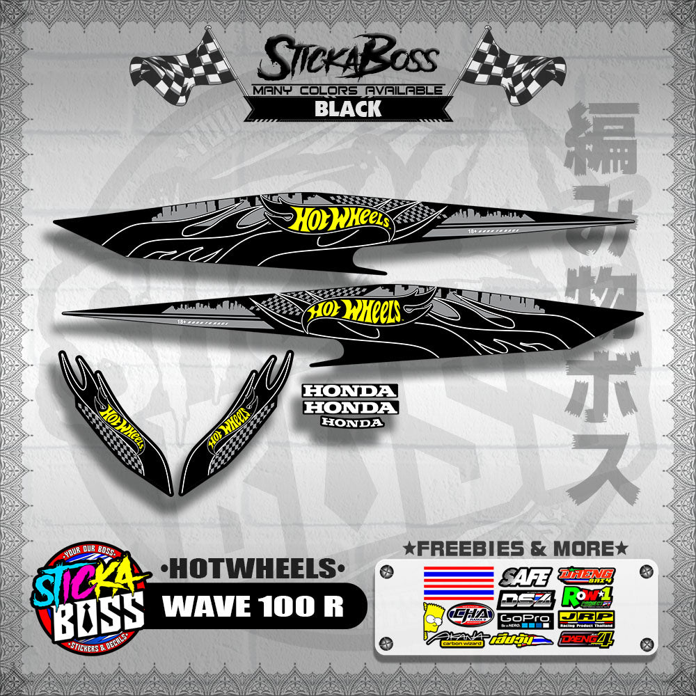 WAVE 100 R 2018 DECALS ( HOTWHEELS )【WITH FREEBIES】