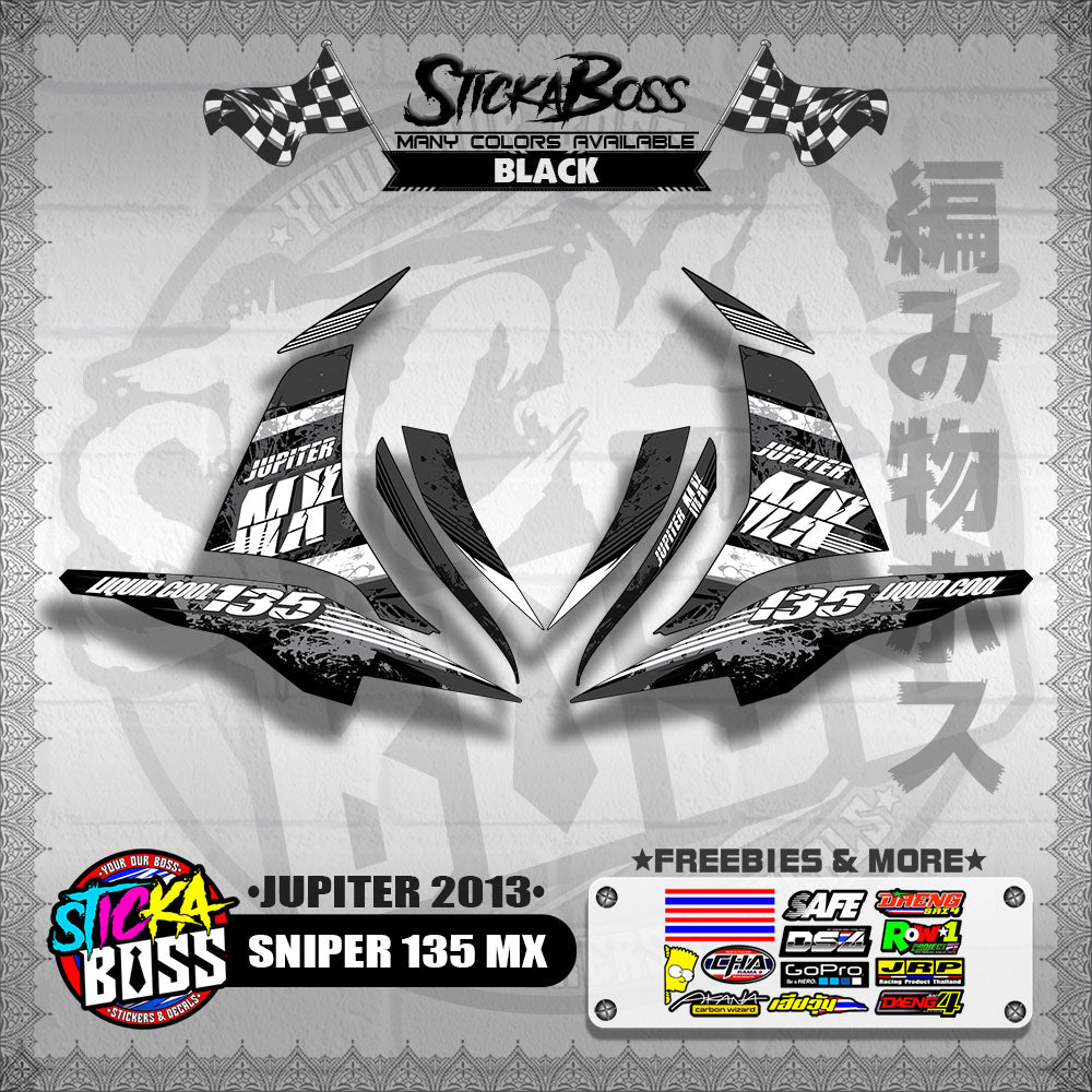 SNIPER 135 MX DECALS ( JUPITER 2013 )【WITH FREEBIES】