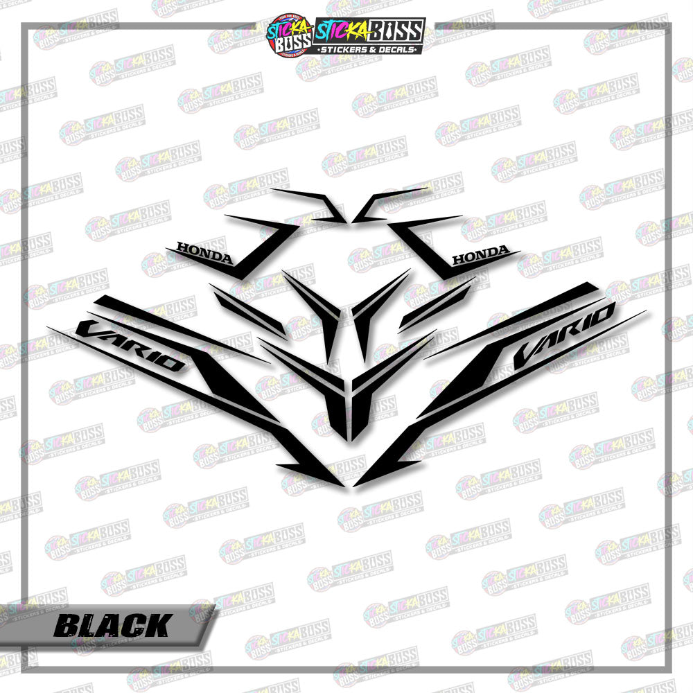 CLICK V3 CUT-OUT DECALS ( 001 VARIO SHARP STRIPPING )【Stickaboss】