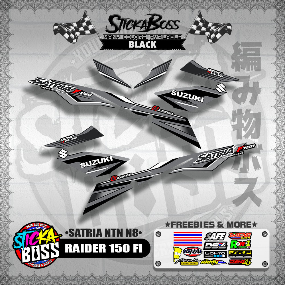 RAIDER 150 FI DECALS ( SATRIA NTN N8 )【WITH FREEBIES】