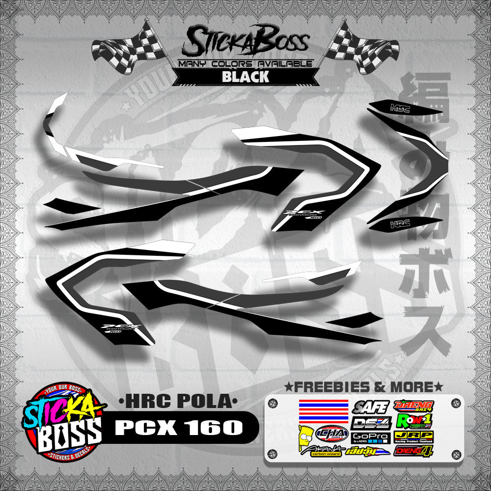 PCX 160 DECALS ( HRC POLA )【WITH FREEBIES】