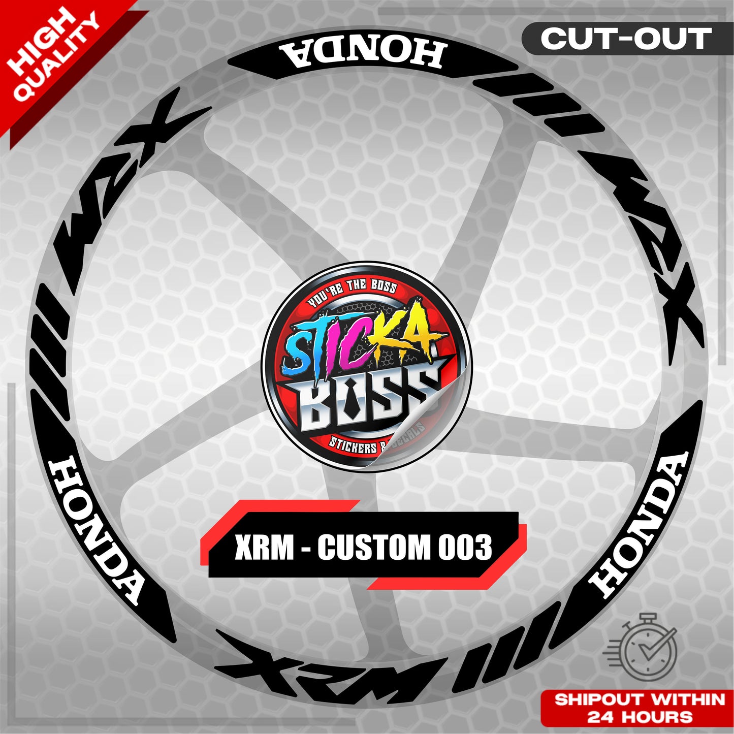 XRM MAG STICKER SET ( 2 MAGS ) - CUSTOM 003 | VINYL WATERPROOF CUT-OUT DECALS