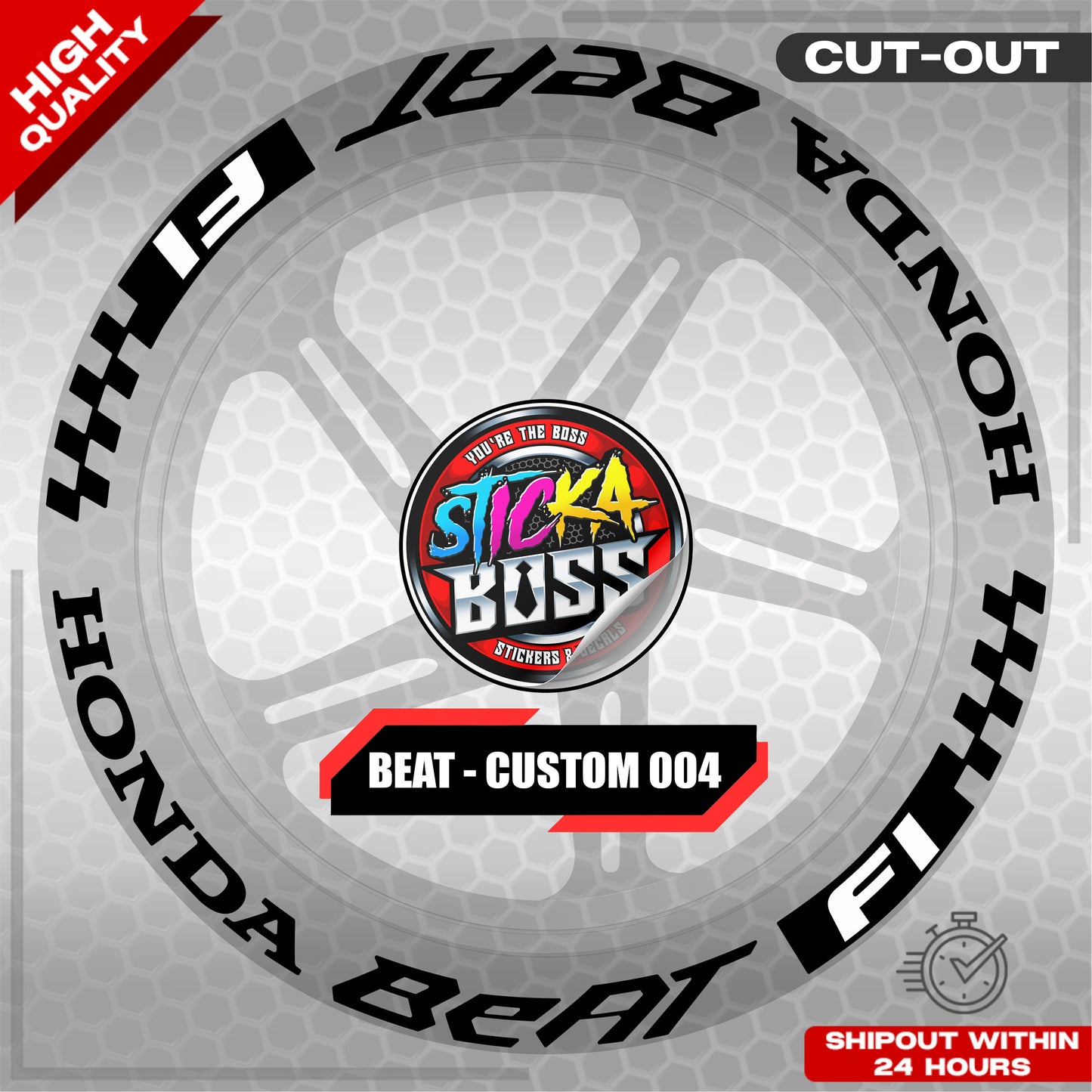 BEAT MAG STICKER SET ( 2 MAGS ) - CUSTOM 005 | VINYL WATERPROOF CUT-OUT DECALS