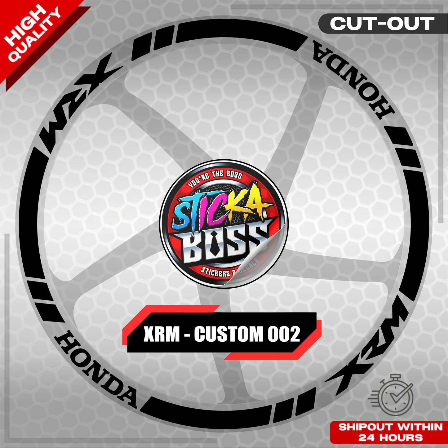 XRM MAG STICKER SET ( 2 MAGS ) - CUSTOM 002 | VINYL WATERPROOF CUT-OUT DECALS