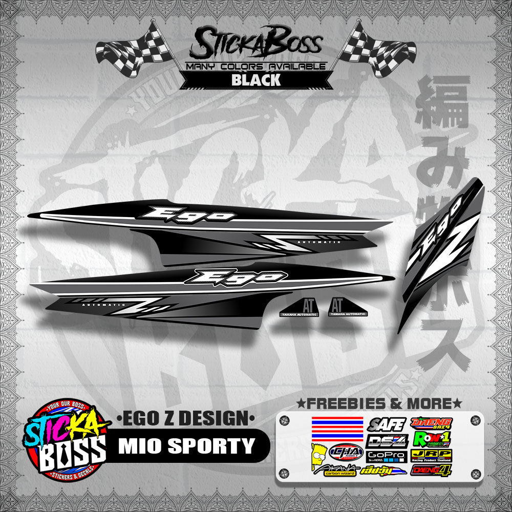 MIO SPORTY DECALS ( EGO Z DESIGN )【WITH FREEBIES】