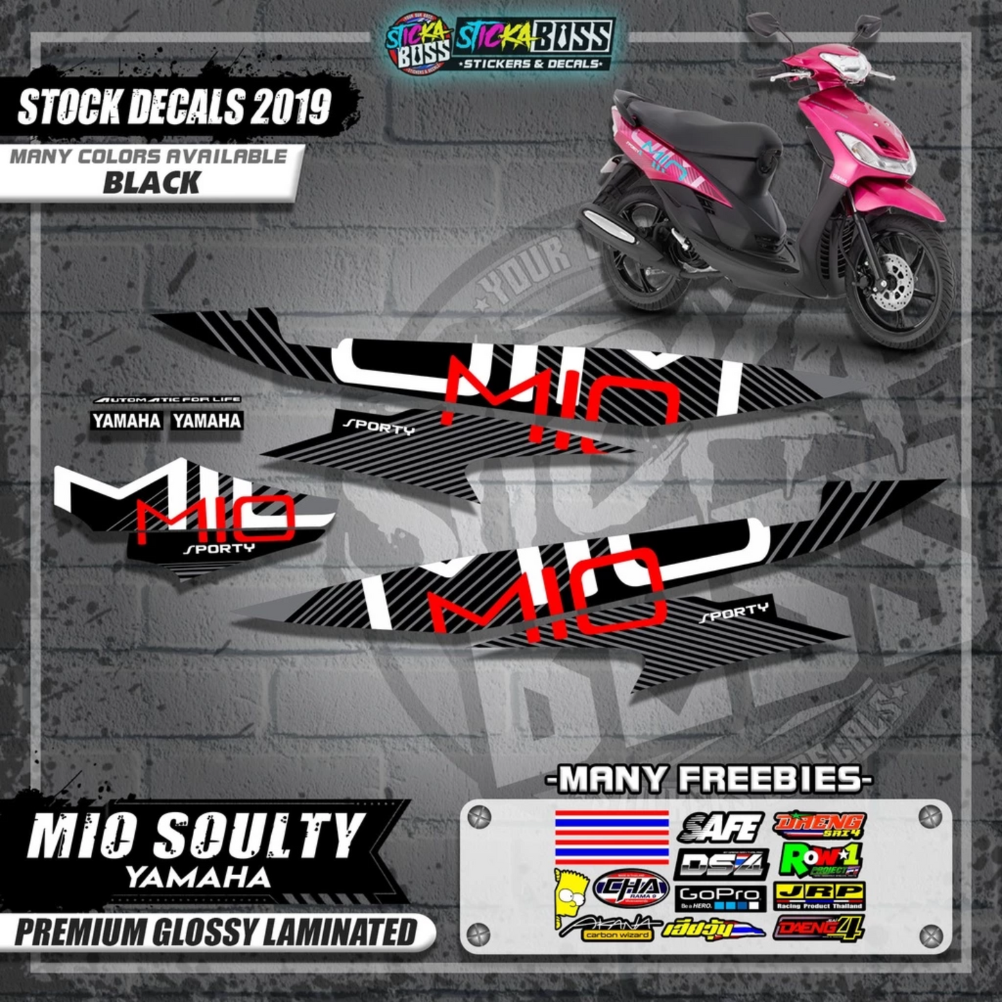 Mio Soulty Stock Decals ( 2019 Design )【WITH FREEBIES】