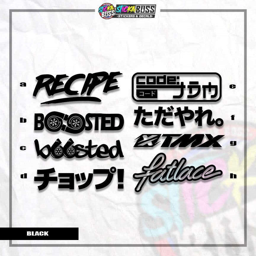 ASSORTED P4 | VINYL CUT-OUT STICKER ( ANIME VINYL STICKER DECALS )【Stickaboss】