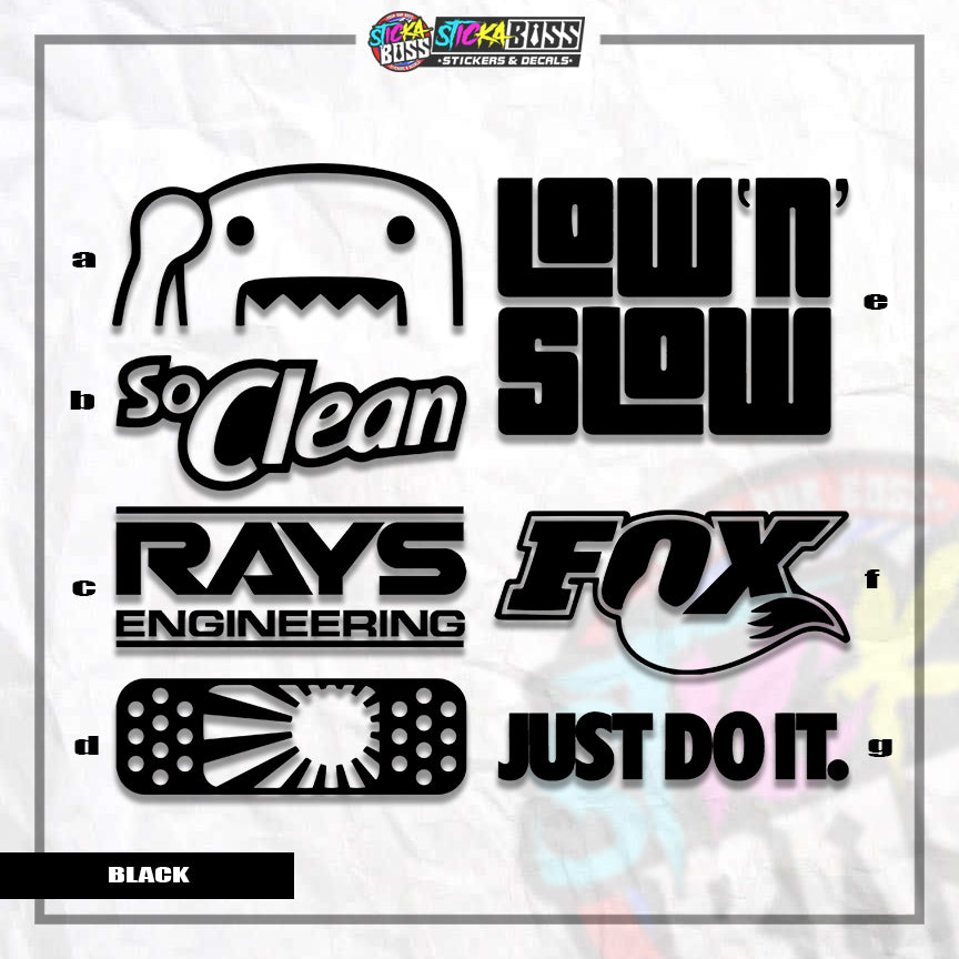 ASSORTED P3 | VINYL CUT-OUT STICKER ( ANIME VINYL STICKER DECALS )【Stickaboss】