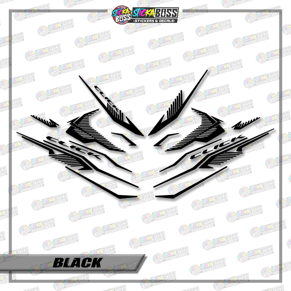 CLICK V3 CUT-OUT DECALS ( 002 CLICK SHARP STRIPPING )【Stickaboss】