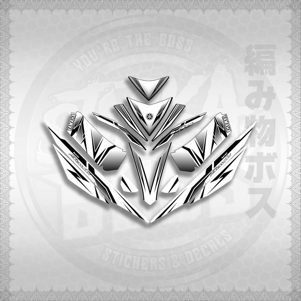 STICKER DECALS for MIO 4 (MIRGADEFOWH) By STICKABOSS (SOFIE LAMINATED WATERPROOF)