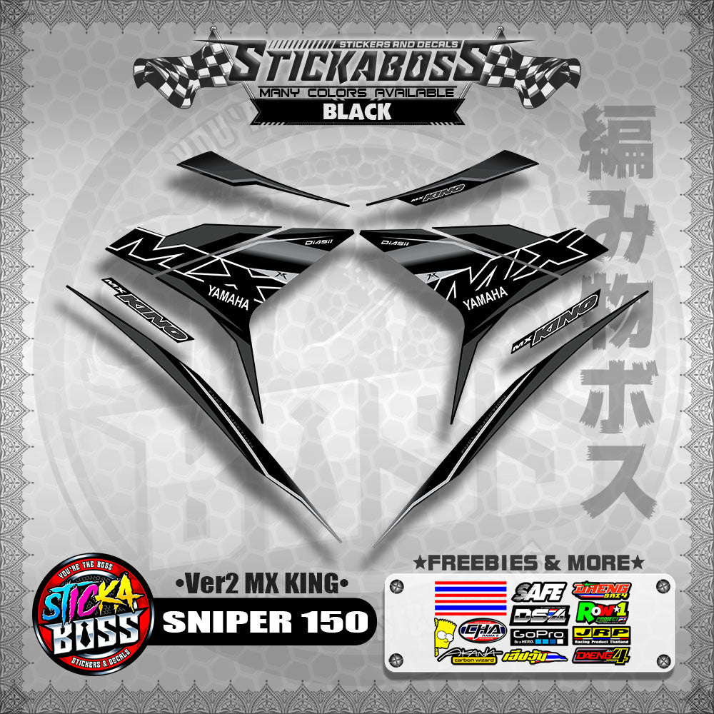 SNIPER 150 DECALS ( Ver2 MX KING )【WITH FREEBIES】MALAYSIAN CONCEPT/Y15ZR/EXCITER 150