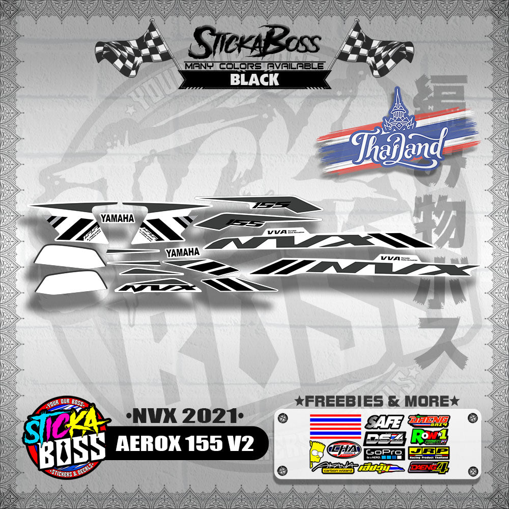 AEROX 155 V2 THAI DECALS ( NVX 2021 )【WITH FREEBIES】