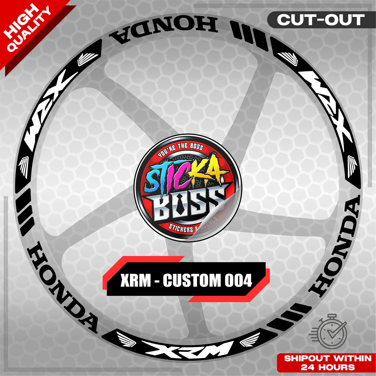 XRM MAG STICKER SET ( 2 MAGS ) - CUSTOM 004 | VINYL WATERPROOF CUT-OUT DECALS