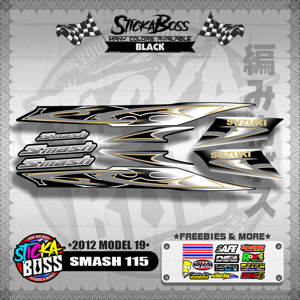 SMASH 115 DECALS ( 2012 MODEL 19 )【WITH FREEBIES】