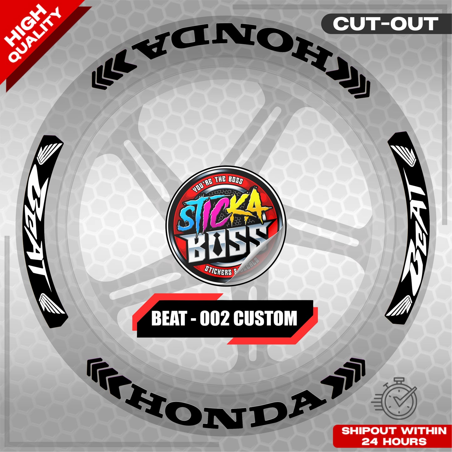 BEAT MAG STICKER SET ( 2 MAGS ) - 002 CUSTOM | VINYL WATERPROOF CUT-OUT DECALS