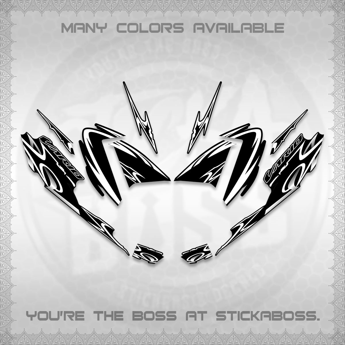 CLICK 125 V4 VARIO STRIPING DECALS (2026 NEW LED DESIGN) STICKER DECALS By STICKABOSS