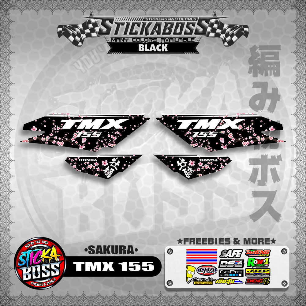 TMX 155 STICKER DECALS ( SAKURA )【WITH FREEBIES】
