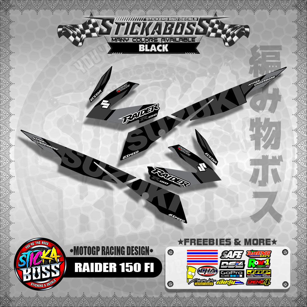RAIDER 150 FI DECALS ( MOTOGP RACING DESIGN )【WITH FREEBIES】