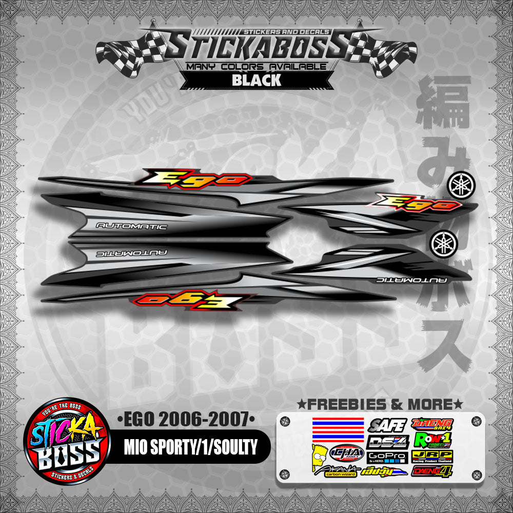 MIO SPORTY / MIO 1 / SOULTY DECALS ( EGO 2006 - 2007 )【WITH FREEBIES】