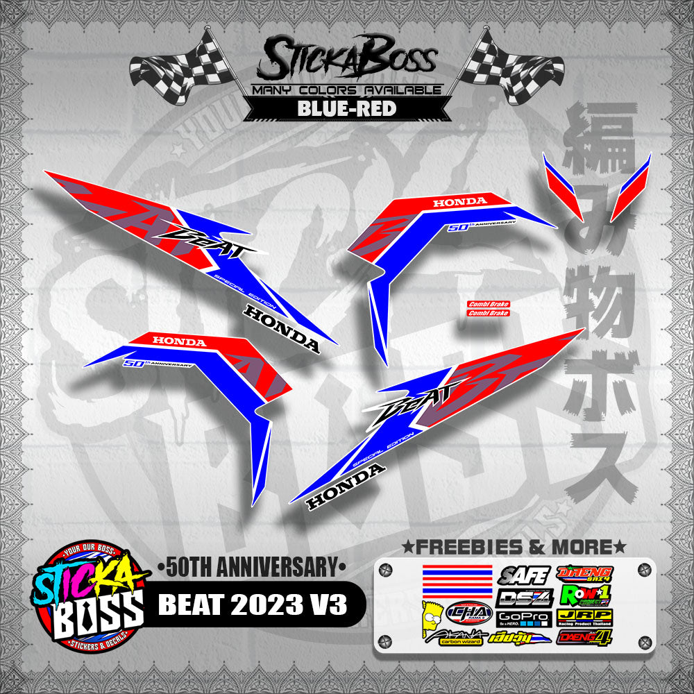BEAT 2023 V3 DECALS ( 50TH ANNIVERSARY )【WITH FREEBIES】
