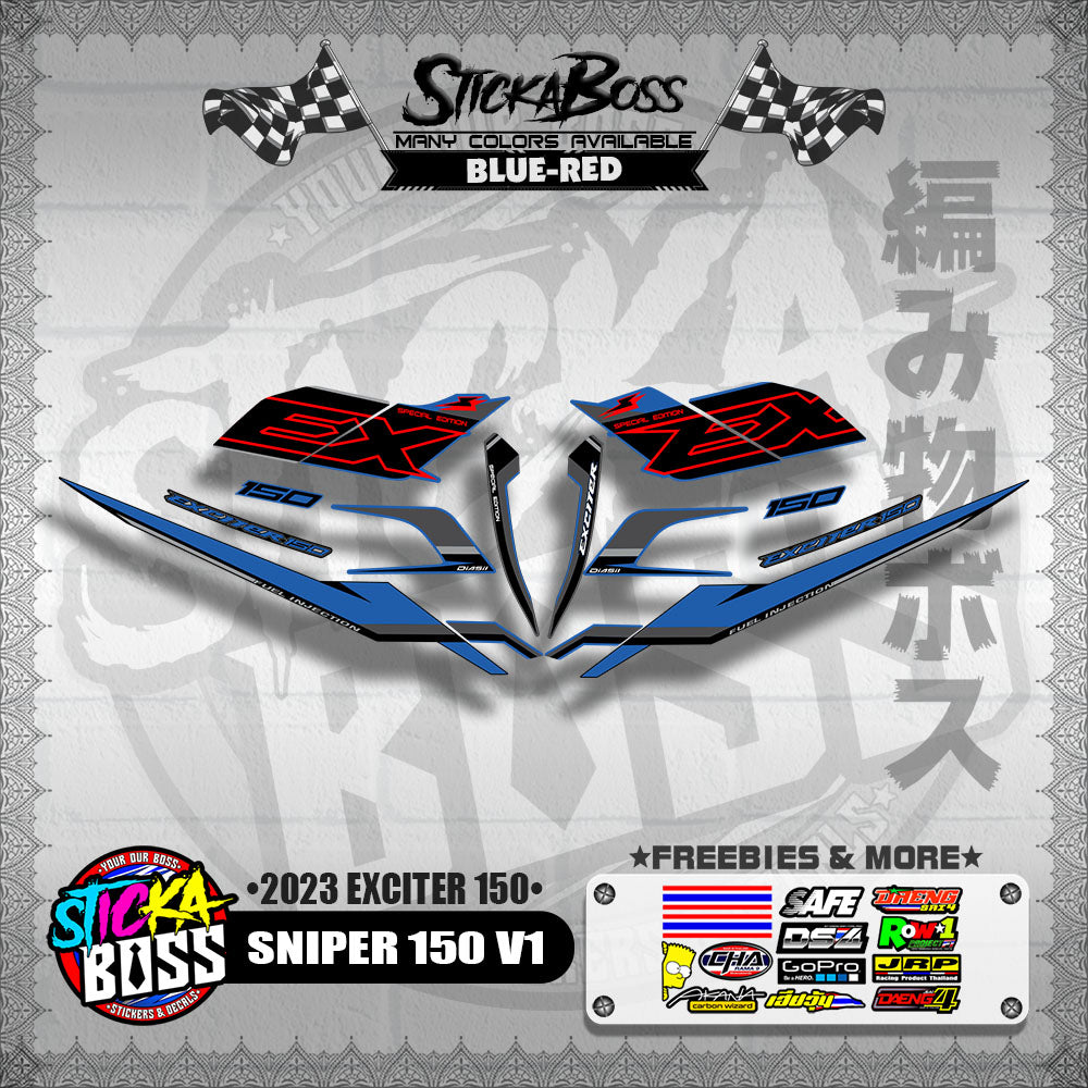 SNIPER 150 V1 VIETNAM DECALS ( 2023 EXCITER 150 )【WITH FREEBIES】