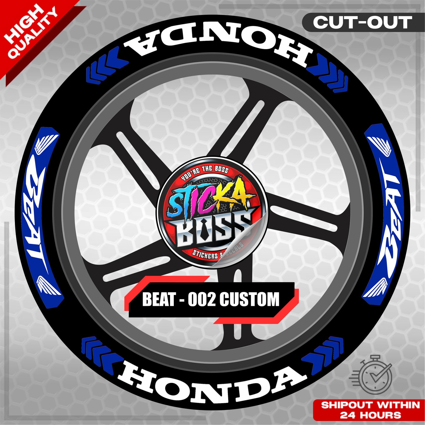 BEAT MAG STICKER SET ( 2 MAGS ) - 002 CUSTOM | VINYL WATERPROOF CUT-OUT DECALS