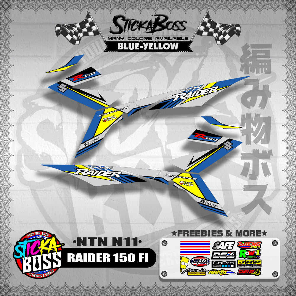 RAIDER 150 FI DECALS ( NTN N11 )【WITH FREEBIES】