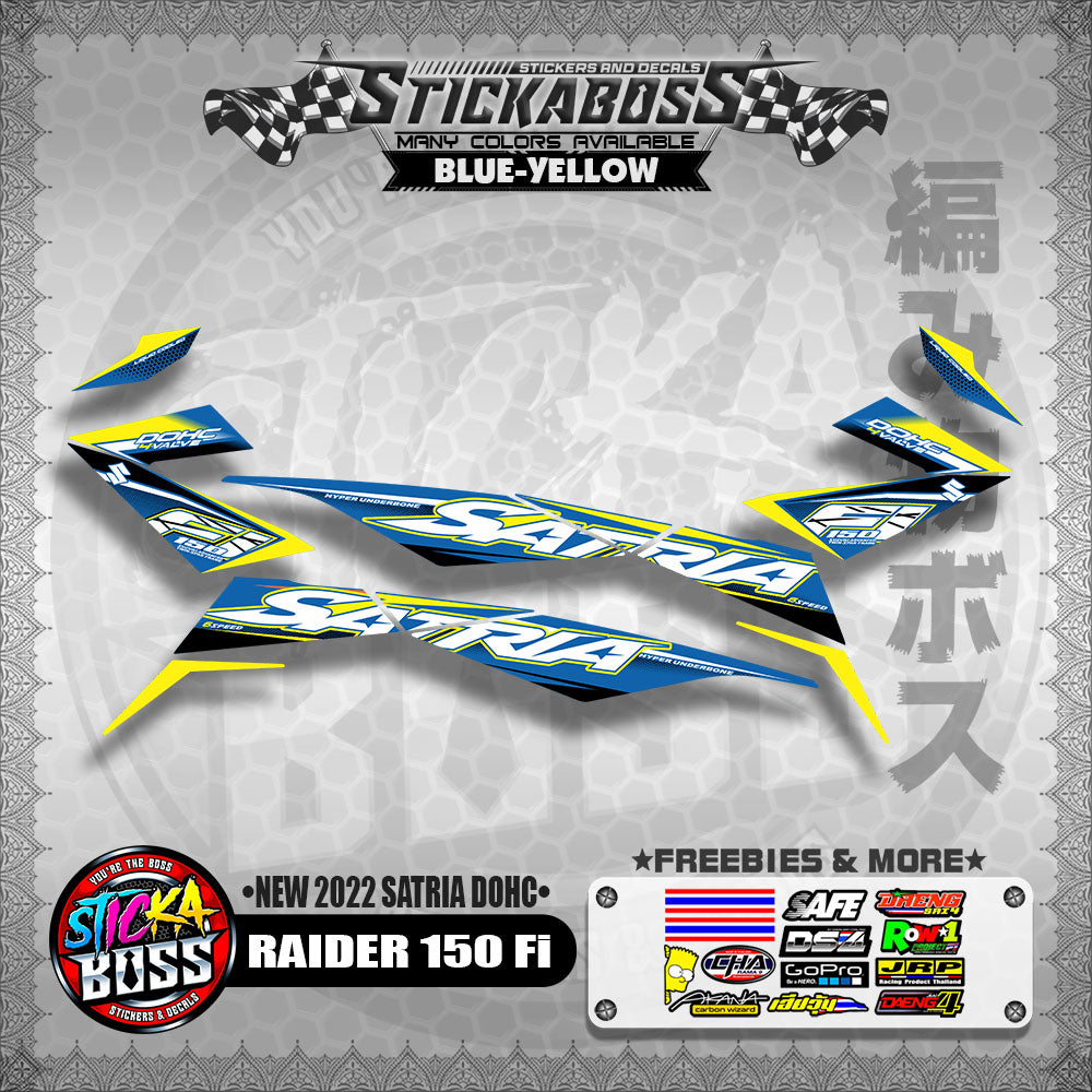 SUZUKI RAIDER 150 Fi STOCK DECAL (NEW 2022 SATRIA DOHC)【WITH FREEBIES】