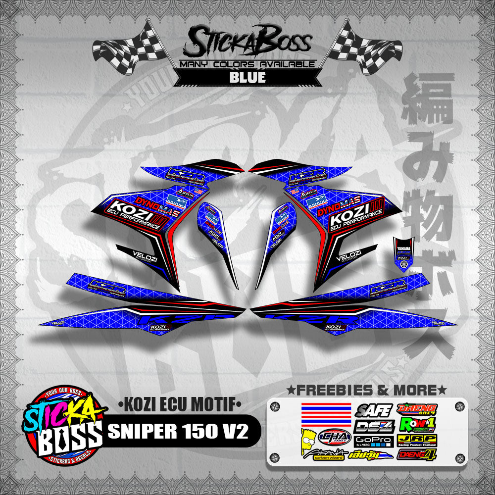 SNIPER 150 V2 DECALS ( KOZI ECU MOTIF )【WITH FREEBIES】