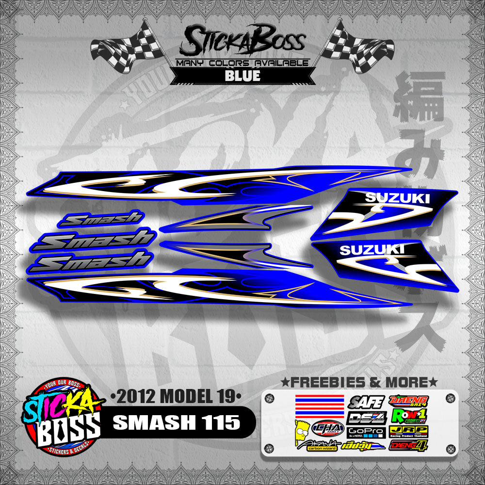 SMASH 115 DECALS ( 2012 MODEL 19 )【WITH FREEBIES】
