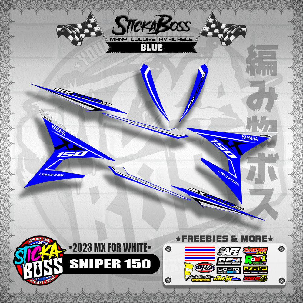 SNIPER 150 DECALS ( 2023 MX FOR WHITE )【WITH FREEBIES】